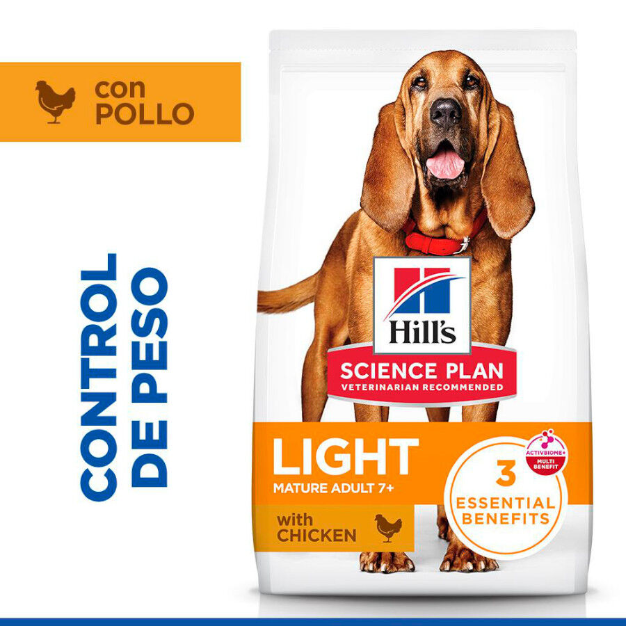 12 kg Hill's Science Plan Light Mature Adult 7+ Medium Pollo pienso para perros, , large Imagen numero 2