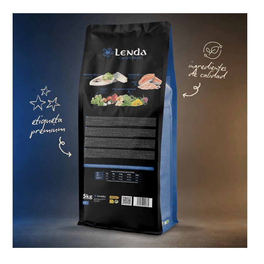2 Kg Lenda Grain Free Pescado Blanco pienso para gatos, , large Imagen numero 3