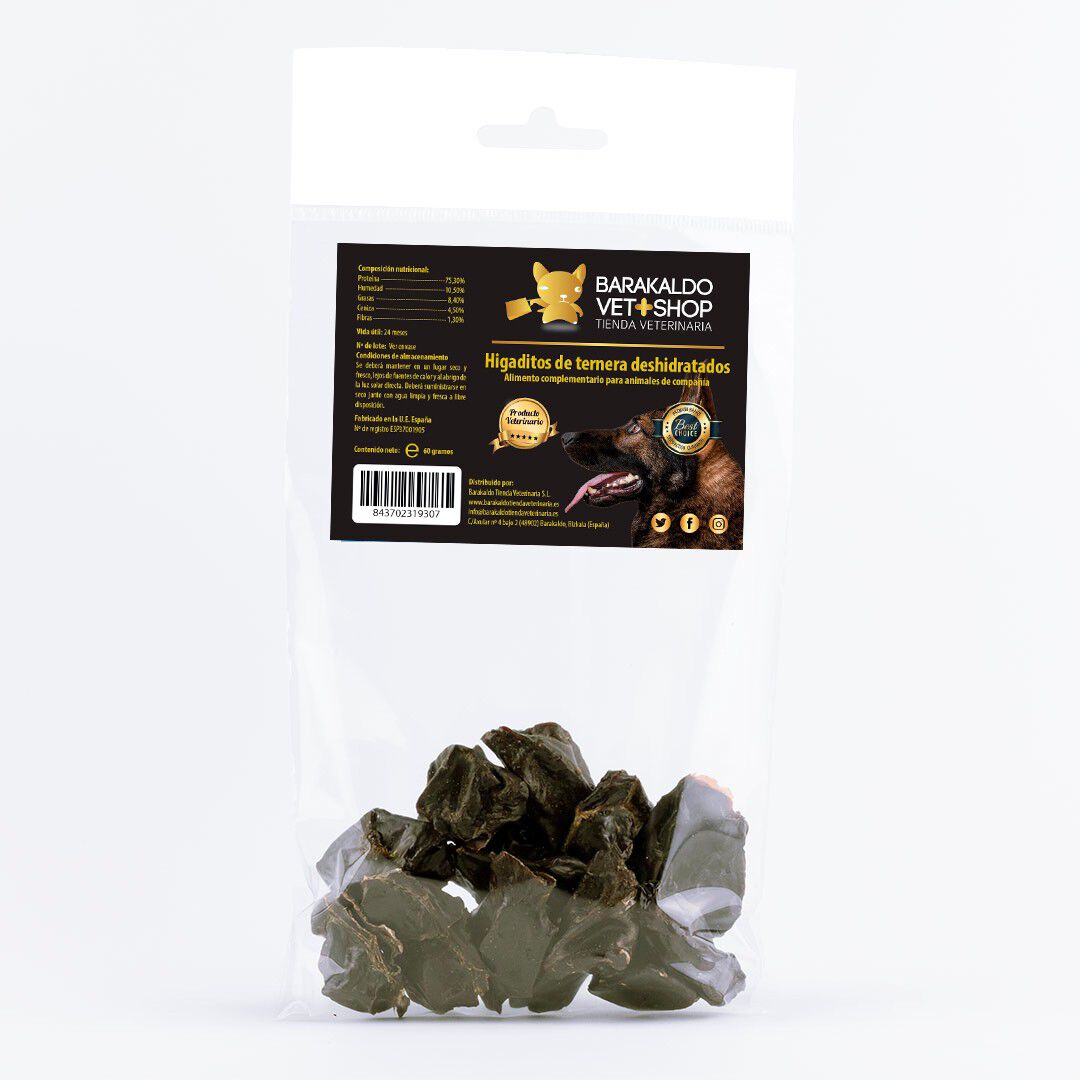 Higaditos de Ternera Deshidratados para Perros | Higaditos de Ternera Deshidratados en Dados para Perros de todas las razas y tama&ntilde;os., , large Imagen numero 1