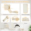 PawHut Estantes para Gatos Beige, , large indicador imagen numero 3