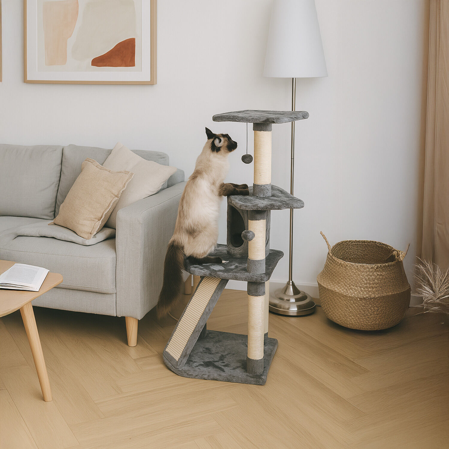 Wuapu Torre Rascador Esquinero para gatos thumbnail