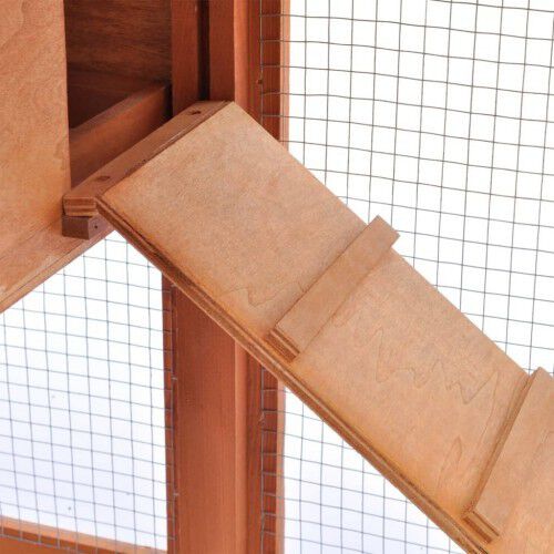 Conejera grande de exterior para conejos color Madera thumbnail