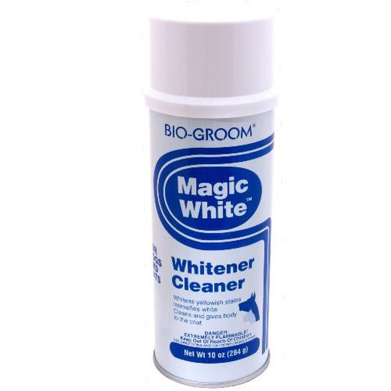 Tiza en Spray para perros y gatos Magic White, para pelo largo y corto, no pegajoso ni irritante, 284 ml