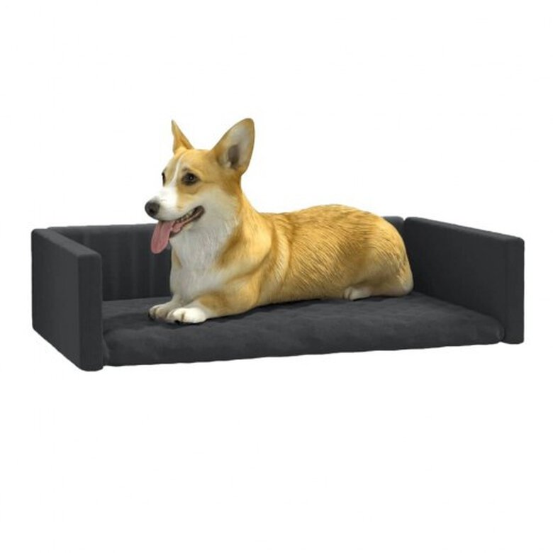 Vidaxl cama de maletero negro para perros, , large image number null