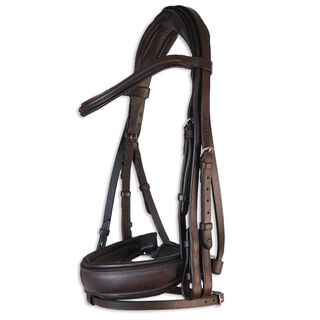 Guarnicioneria Los Nietos Cabezal Inglés Con Doble Rienda para caballos