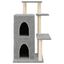 vidaXL Rascador para gatos con postes de sisal gris claro 97 cm, , large indicador imagen numero 3