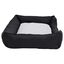 Vidaxl sof&aacute; acolchado rectangular con coj&iacute;n negro y blanco para perros, , large indicador imagen numero 13