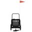 vidaXL Remolque de bicicleta para mascotas Negro 124.5 x 63.5 x 53 cm, , large indicador imagen numero 3