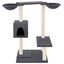 vidaXL Rascador para gatos con postes gris oscuro 82 cm, , large indicador imagen numero 2