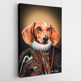 Pet Story Retrato Personalizado de Mascota Lienzo Conde