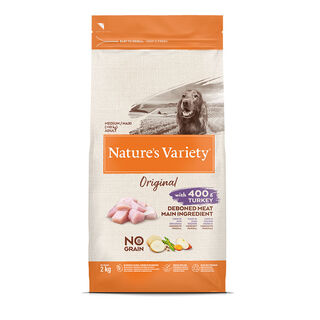 Nature's Variety Adult Medium Original Pavo pienso para perros 