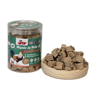 CUBOS DE HIGADO DE POLLO LIOFILIZADO