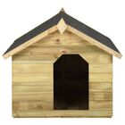 Vidaxl caseta de madera para perros, , large image number null