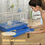 PawHut Jaula para P&aacute;jaros Azul, , large indicador imagen numero 10
