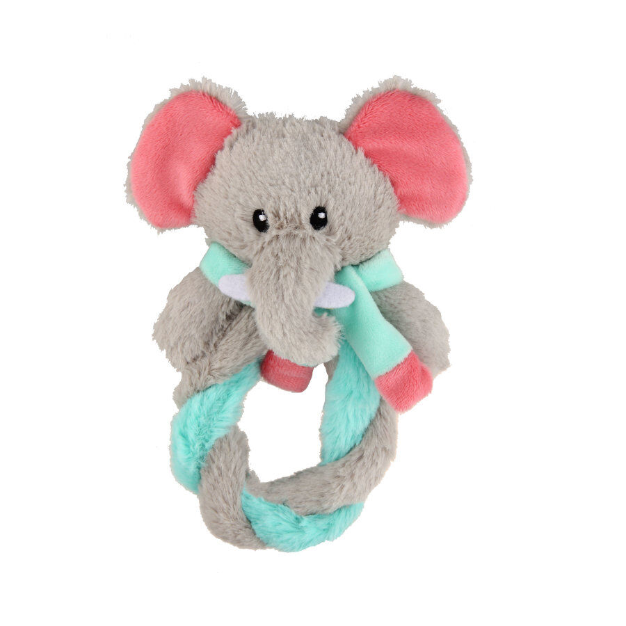 Tootoy! Puppy Elephant Ring Cuddler peluche para cachorros thumbnail