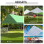 Outsunny Poste blanco para Toldo Vela o Toldo de Refugio Mástil para Tienda de Campaña, , large indicador imagen numero 5