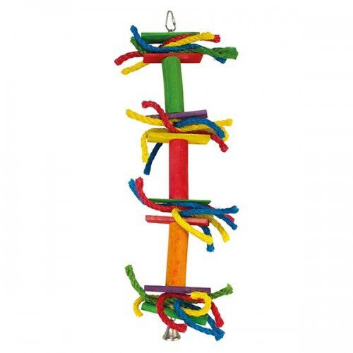 Juguete con lazos de colores y campana color Multicolor