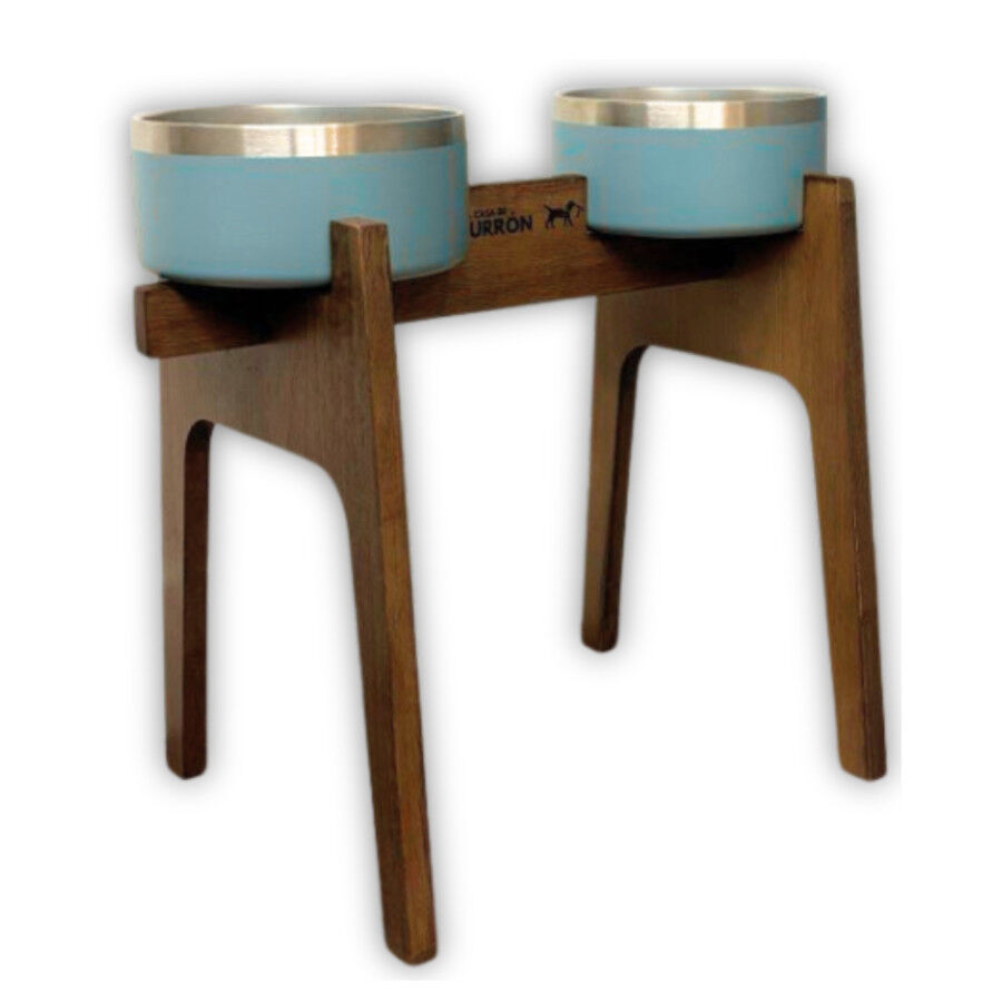 Comedero Alto Doble para Perros y Gatos | Dise&ntilde;o Ergon&oacute;mico, 2 Alturas Disponibles, Antideslizante y Varios Colores - La Casa de Turr&oacute;n, , large Imagen numero 1