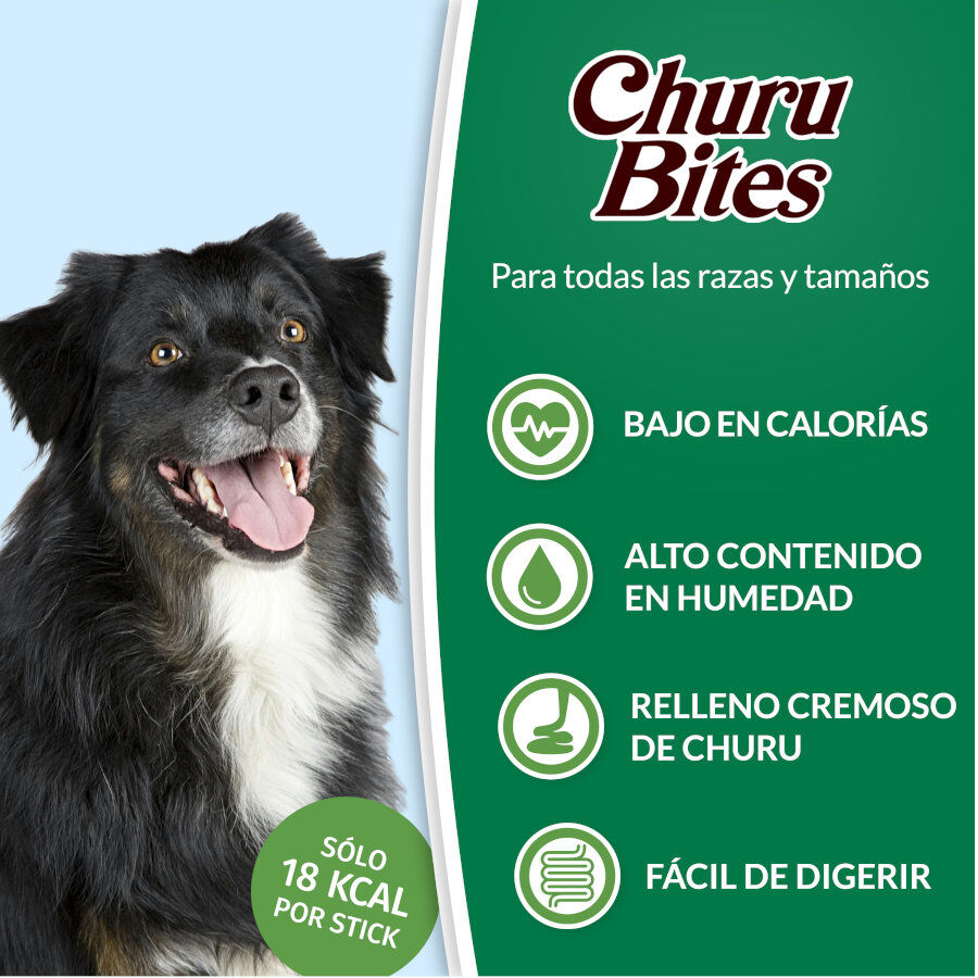 8 sobres x 12 g Churu Bocaditos Bites de Pollo para perros, , large Imagen numero 2