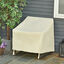 Outsunny Funda Protectora para Sillas Cubierta de Muebles Sillón Impermeable Exterior Jardín Protección contra Lluvia y Sol 68x87x77cm 600D Tela Oxford, , large indicador imagen numero 2