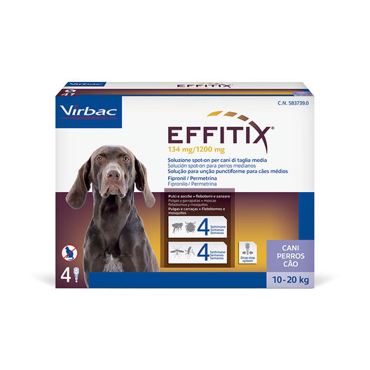 Virbac Effitix Pipetas Antiparasitarias para perros, , large image number null
