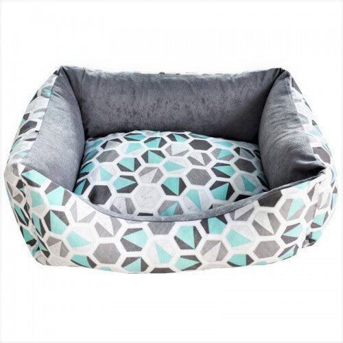 PETplus Cama reversible con estampado de hex&aacute;gonos para perros, , large Imagen numero 2