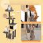 COSTWAY Árbol para Gatos de 175 cm, con Postes de Sisal y Tablero Rascador, Moderna Torre para Gatos de 6 Pisos con Alfombras de Felpa, Condo Espacioso, Centro de Actividades para Gatos, Gris, , large indicador imagen numero 3