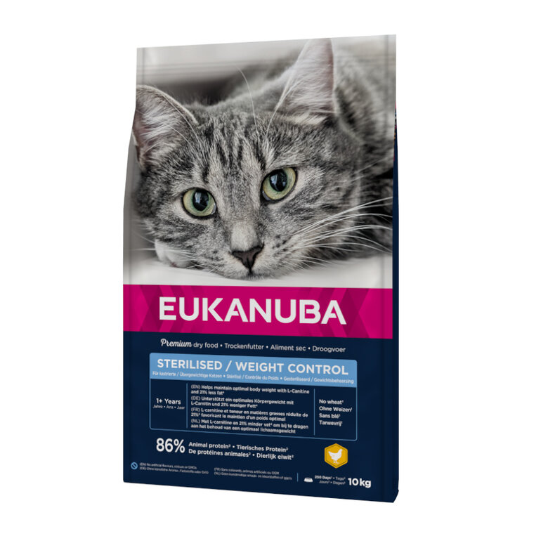 Eukanuba Sterilised Weight Control pienso para gatos, , large image number null