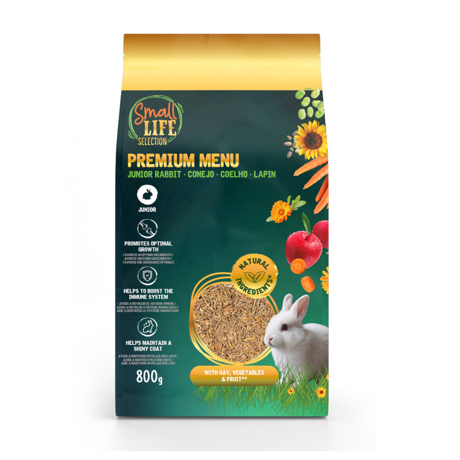0.8 kg Small Life Premium Men&uacute; Pienso para conejos junior, , large Imagen numero 1
