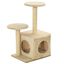 VidaXL Rascador con poste de sisal para gatos color Beige, , large indicador imagen numero 2