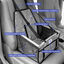 Asiento de seguridad (Gris) para coches negro para viajar con perros, , large indicador imagen numero 2