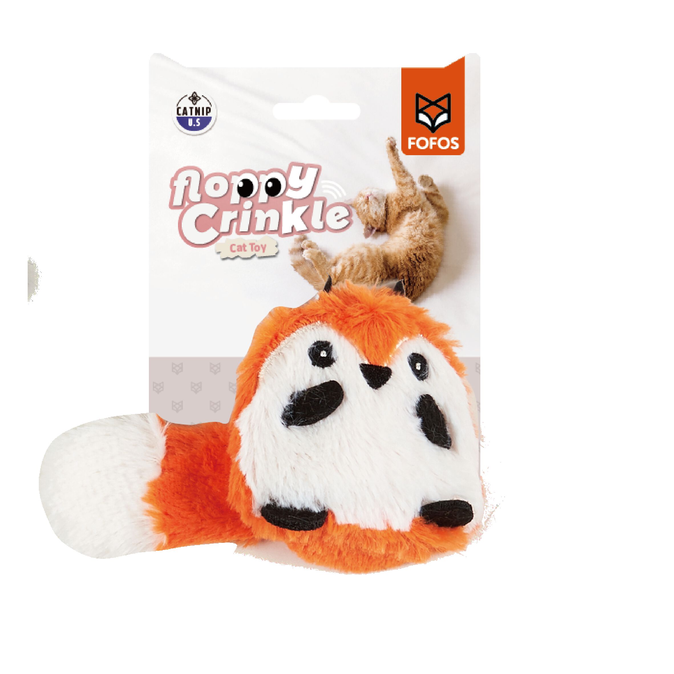 FOFOS | Zorro Fino Arrugado con Catnip Natural - Para Gato, , large Imagen numero 1