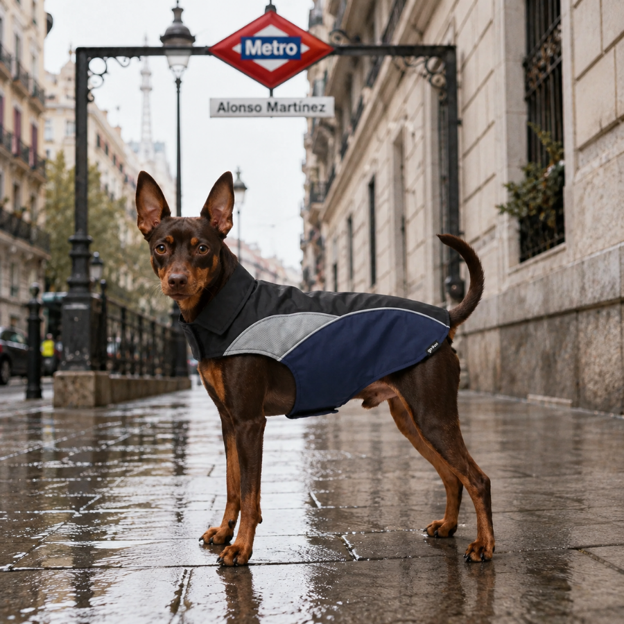 Gotoo Impermeable Reflectante Gris Azulado para perros, , large Imagen numero 1