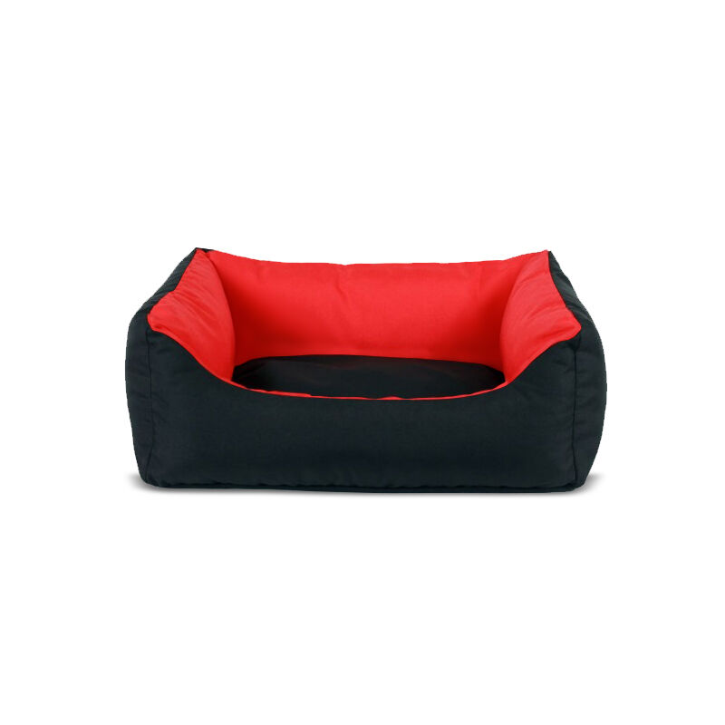 Gauty Cama para Perros y Gatos  Tela Impermeable - Negro y rojo, , large Imagen numero 1