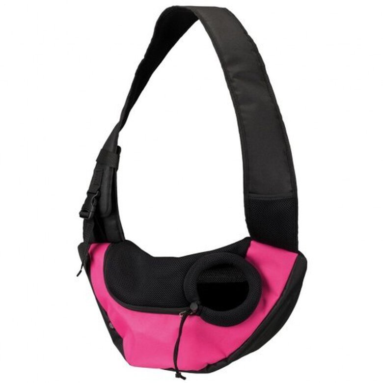 Bandolera portamascotas color Rosa y Negro