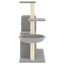 vidaXL Rascador para gatos con postes de sisal gris claro 83 cm, , large indicador imagen numero 3