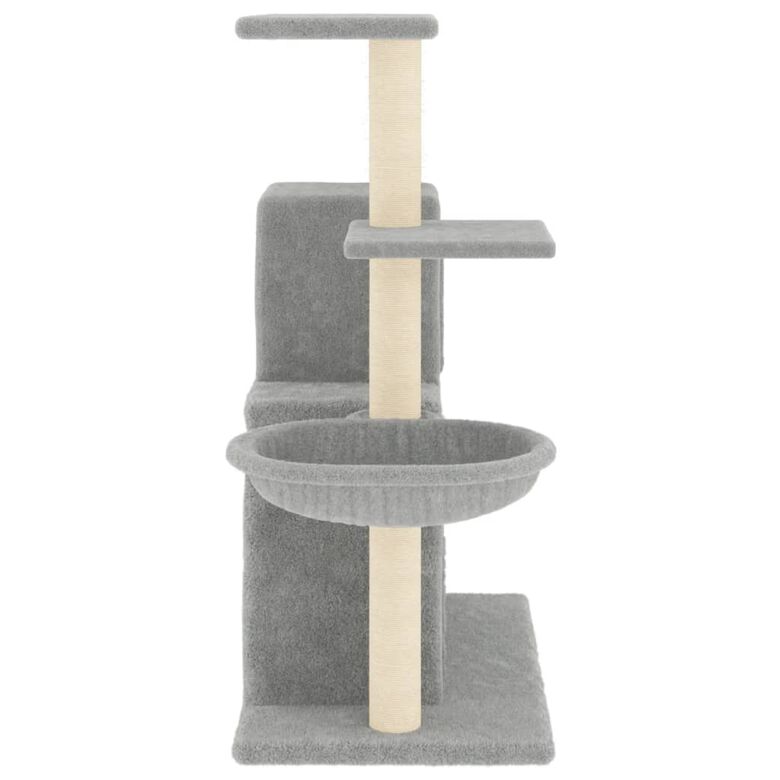 vidaXL Rascador con Postes de Sisal Gris Claro 83 cm para gatos thumbnail