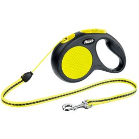 Flexi Correa Extensible Amarilla y Negra para perros