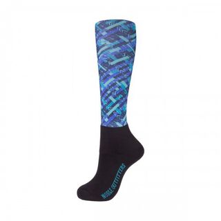 Calcetines estampados Over the Calf para mujer color Mint Geo, Calcetines estampados Over the Calf para mujer color Mint Geo
