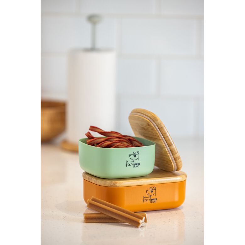 Vigar Pets Club Frasco de Golosinas Pequeño de Bamboo para perros thumbnail