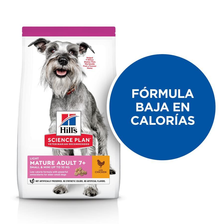 Hill&#039;s Science Plan Light Mature Adult small y mini pollo pienso para perros thumbnail