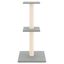 vidaXL Rascador para gatos con postes de sisal gris claro 73 cm, , large indicador imagen numero 2