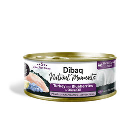 Dibaq Natural Moments 5 Star Esterilizado Pavo con Ar&aacute;ndanos, 12 latas x 70gr