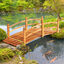 Outsunny Puente de Jardín Madera Natural, , large indicador imagen numero 2