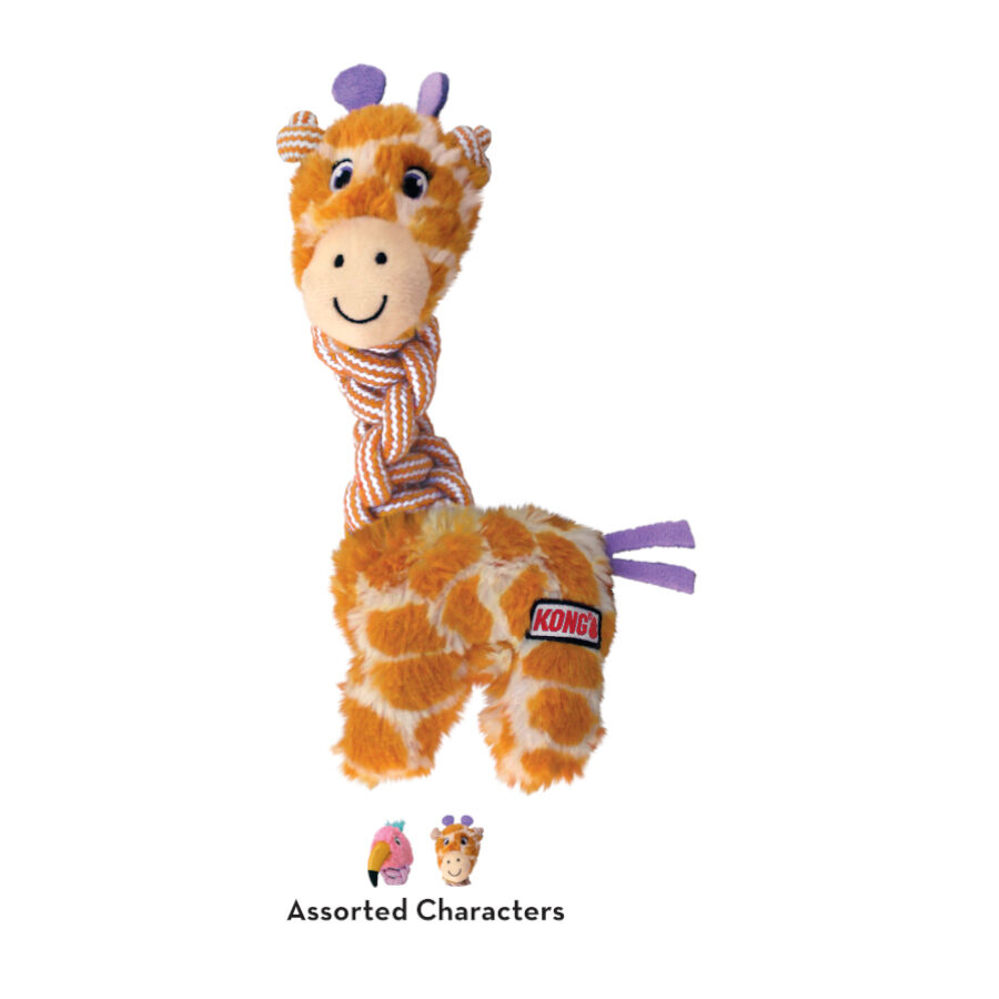 Kong Knots Twists Jirafa / Flamenco de peluche para perros, , large Imagen numero 3