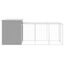 vidaXL Gallinero con corral acero galvanizado gris claro 165x251x181cm, , large indicador imagen numero 16