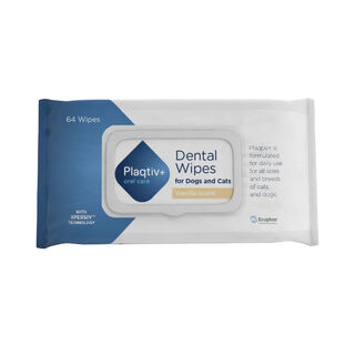 Ecuphar Plaqtiv+ Toallitas Dentales para perros y gatos