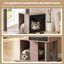 COSTWAY Mueble Rascador para Gatos, 93 cm Torre de Gatitos de Madera Multinivel con Poste Rascador de Sisal, Condominios, Percha, Cojines y Alfombrilla Extra&iacute;bles, &Aacute;rbol Rascador para Gatos, , large indicador imagen numero 4