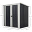 Outsunny Cobertizo de Jardín de Exterior 1,26 m² 147x86x134 cm Caseta de Exterior de Metálico con 2 Puertas y Cerradura para Almacenamiento de Herramientas en Patio Terraza Negro, , large indicador imagen numero 3
