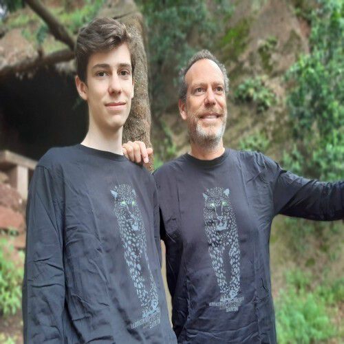 Camiseta jaguar hombre color Negro thumbnail